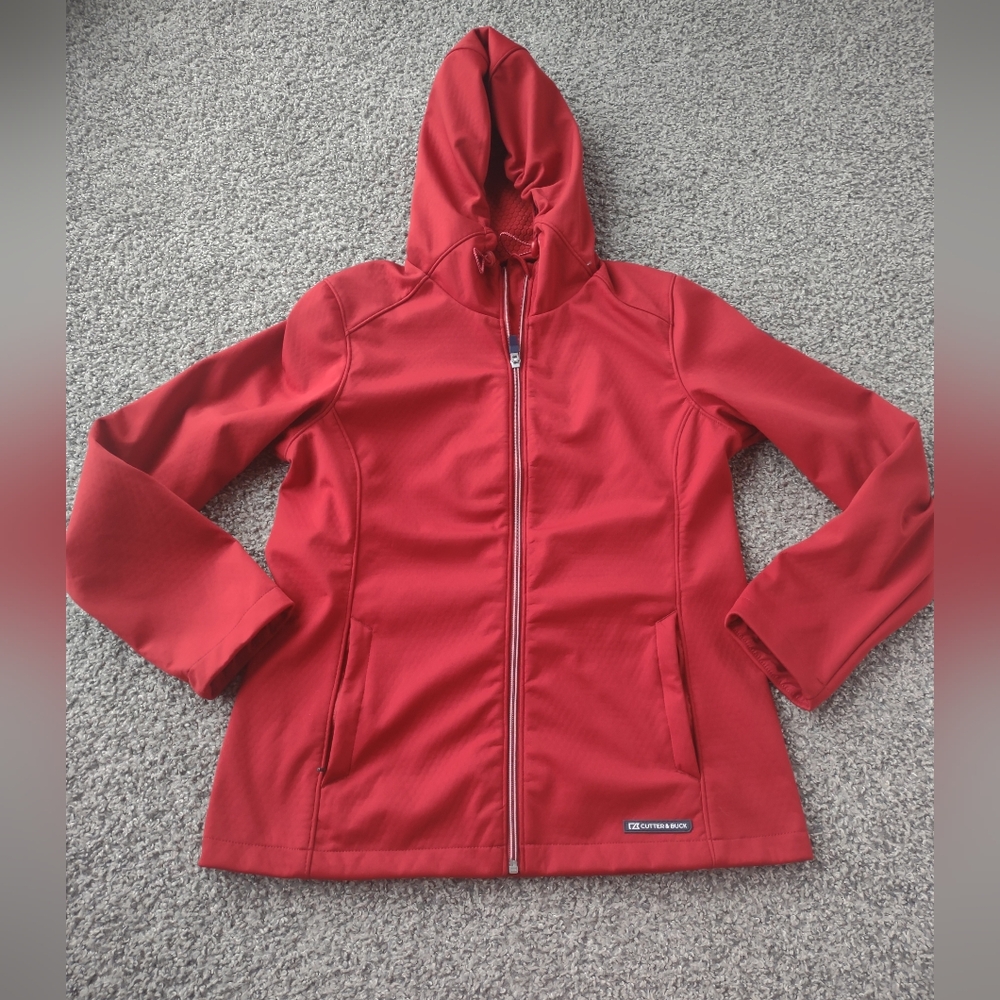 Cutter & Buck Red Jacket with Hood - Picture 2 of 15